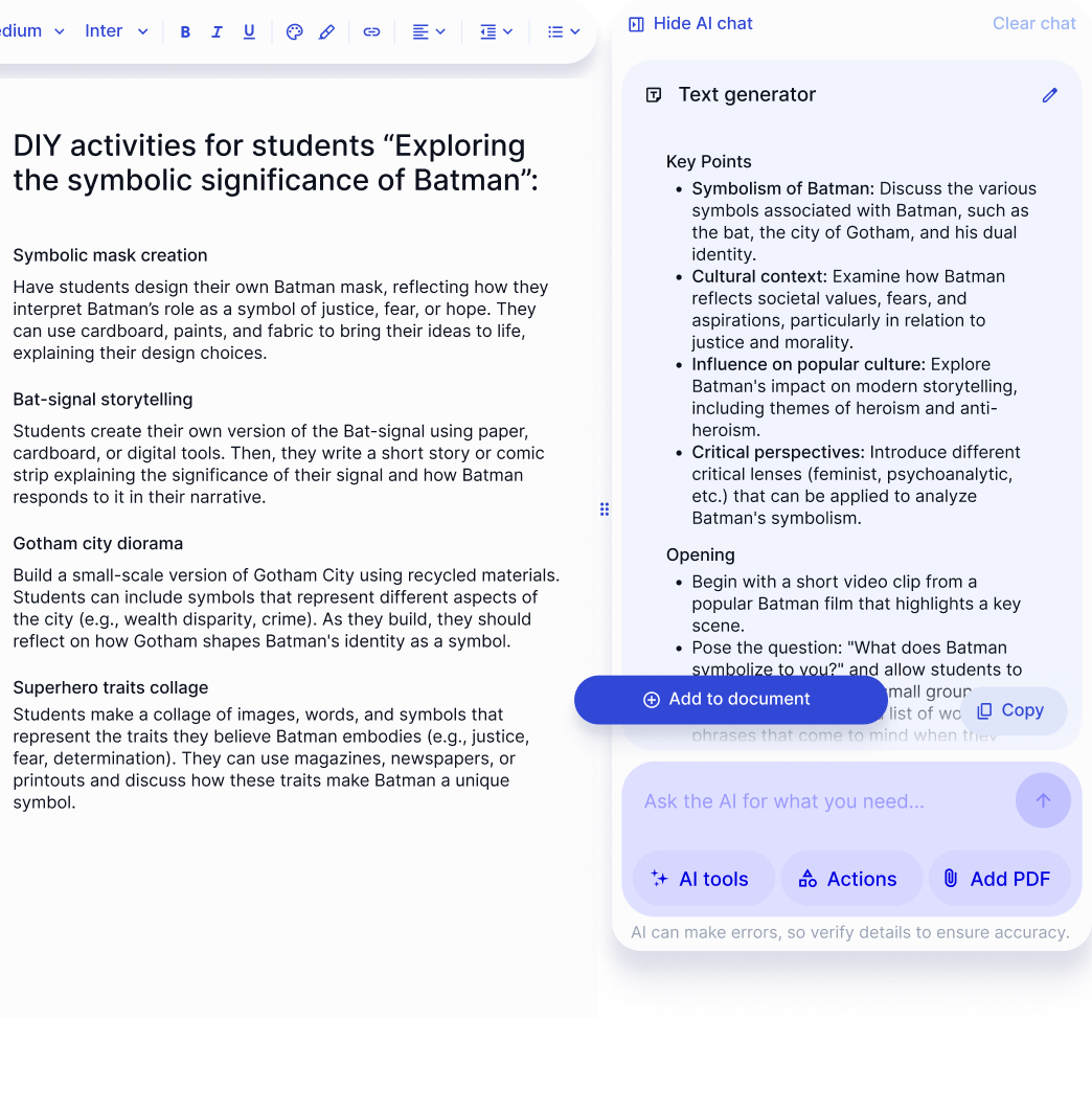 Set up your assignment with a rubric and instructions image